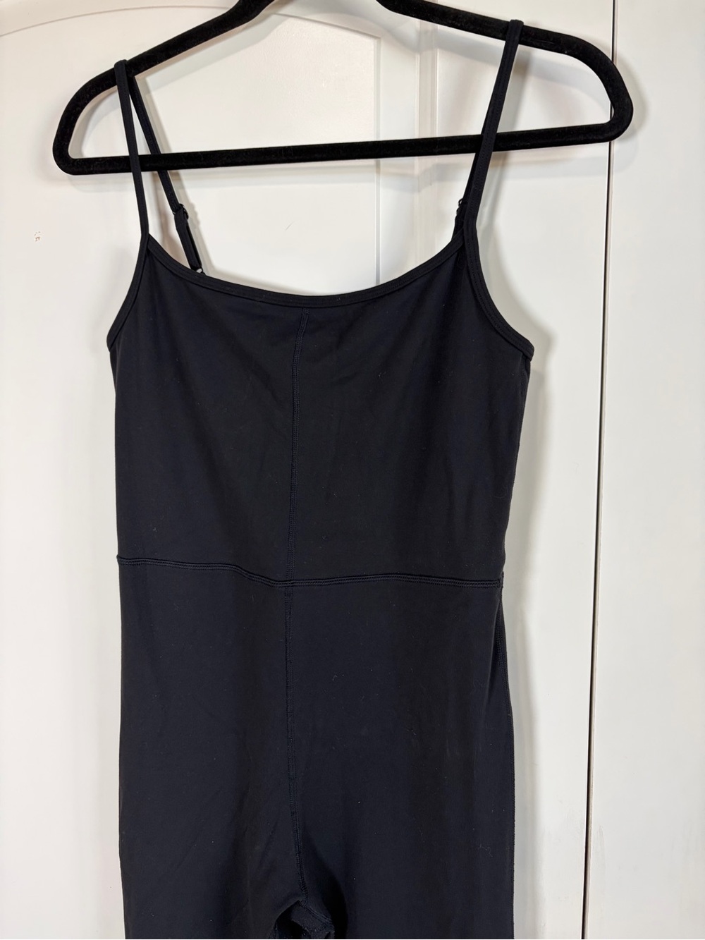 Aritzia Wilfred Free Freestyle Flare Jumpsuit Black Adjustable Straps - Picture 10 of 14